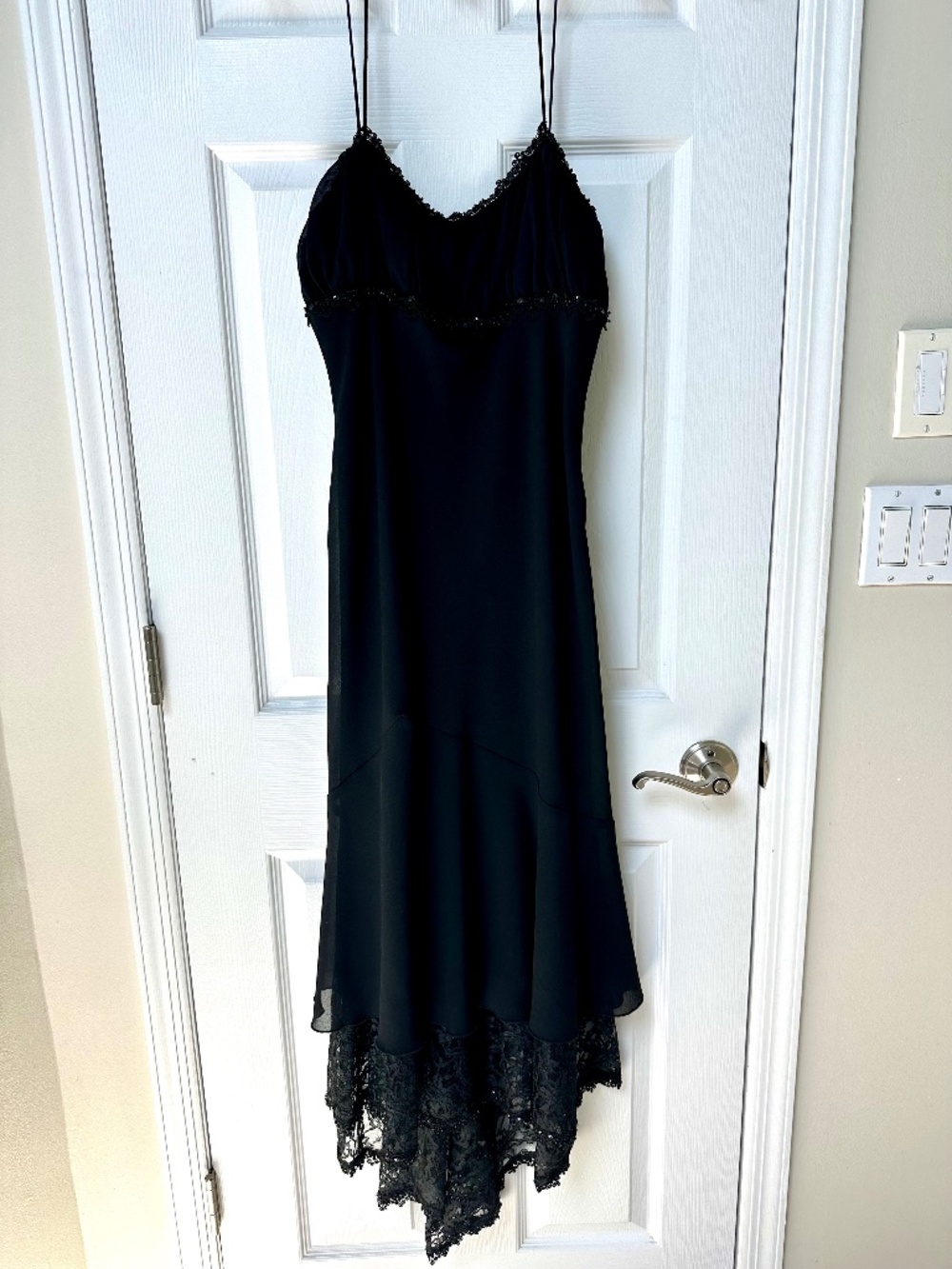 Black lace Citrine gown S
